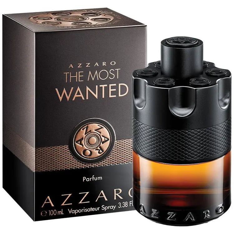 Azzaro The Most Wanted Parfum 100ml perfume bottle and packaging