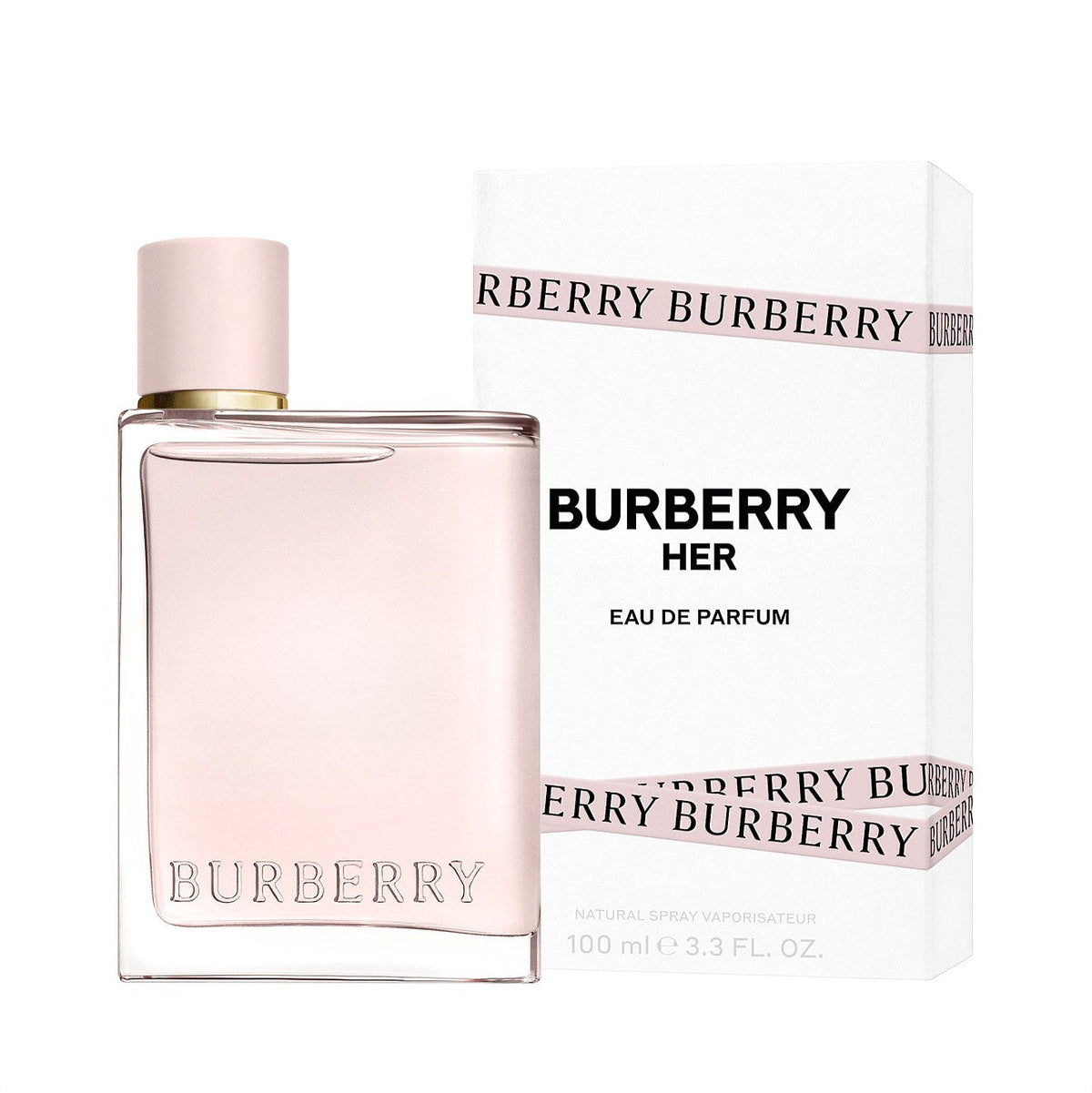 Burberry Her 100ml perfume bottle and packaging