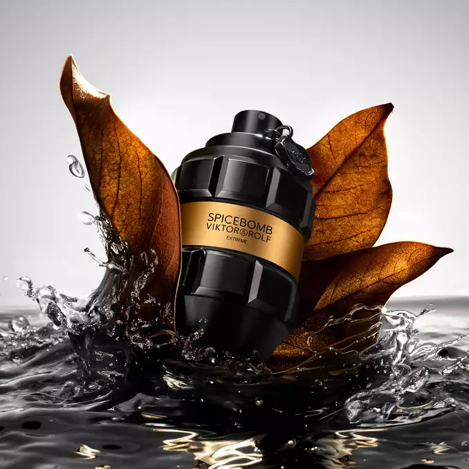 Viktor&Rolf Spicebomb Extreme fragrance bottle product photography