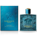 Versace Eros 100ml perfume bottle and packaging