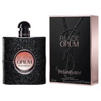 Yves Saint Laurent Black Opium perfume bottle and packaging on a white background